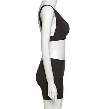 LuFeng Women's High Waist Leggings and Crop Top Set