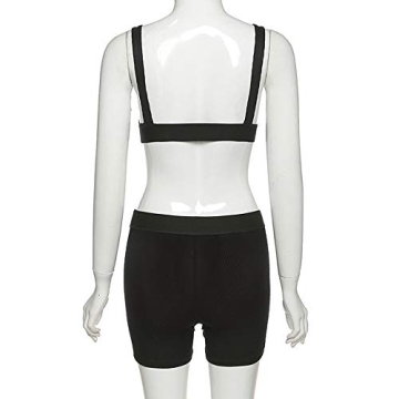 LuFeng Women's High Waist Leggings and Crop Top Set