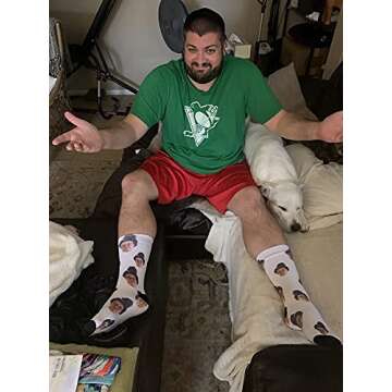 TinyName Custom Face Socks - Fun Personalized Gifts for All Ages