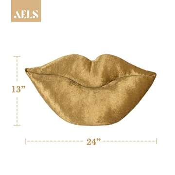AELS 3D Large Lips Throw Pillows Smooth Soft Velvet Decorative Throw Pillows Love Pillows Cute Pillo...