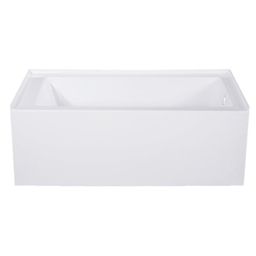 Kingston Brass VTAP543022R Aqua Eden Alcove Tub - Luxurious White Design