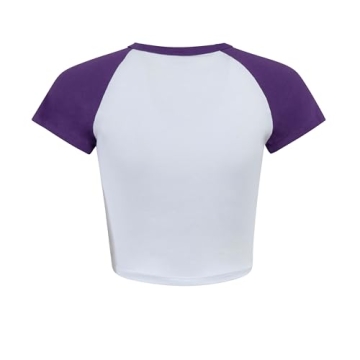 Hype & Vice LSU Homerun Tee for Women - Trendy Crop Top
