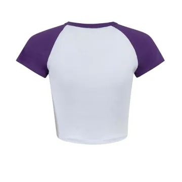 Hype & Vice LSU Homerun Tee for Women - Trendy Crop Top