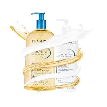 Bioderma Atoderm Shower Oil, Cleansing Oil For Face & Body, Nourishing Cleansing Oil For Dry to Atopic Sensitive Skin For Softer & Smooth Skin For Your Whole Family