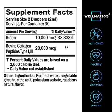 Liquid Collagen & Biotin Drops - 30,000 mcg Power