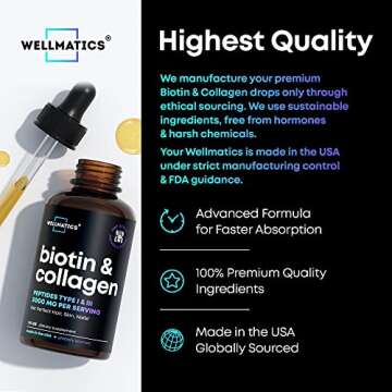 Liquid Collagen & Biotin Drops - 30,000 mcg Power