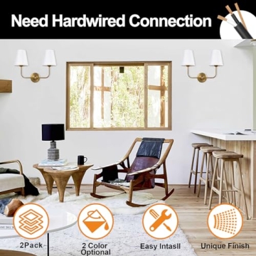 Stylish Double Lamp Wall Sconces for Modern Spaces