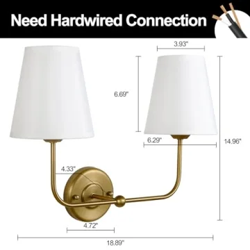 Stylish Double Lamp Wall Sconces for Modern Spaces