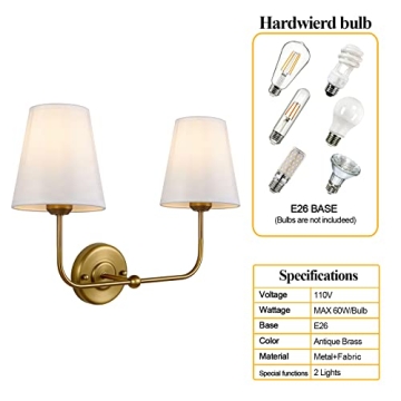 Stylish Double Lamp Wall Sconces for Modern Spaces