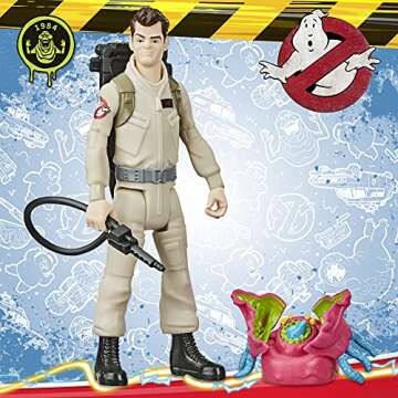 Hasbro Ghostbusters Fright Features Ray Stantz Figure with Interactive Ghost Figure and Accessory, Toys for Kids Ages 4 and Up, Great Gift for Kids