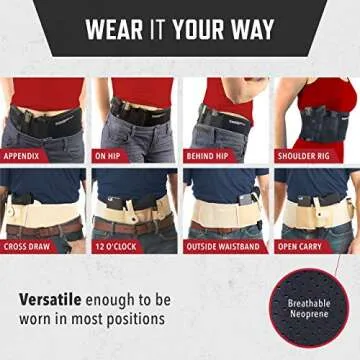 ComfortTac Belly Band Holster for Concealed Carry