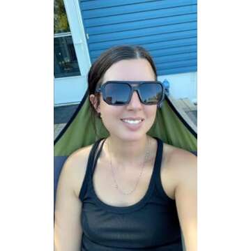 FEISEDY Vintage Square 70s Flat Aviator Sunglasses Women Men Classic Retro Stylish Frame UV400 Sunglasses B2622