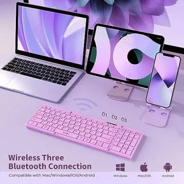 Wireless Foldable Bluetooth Keyboard for Easy Travel