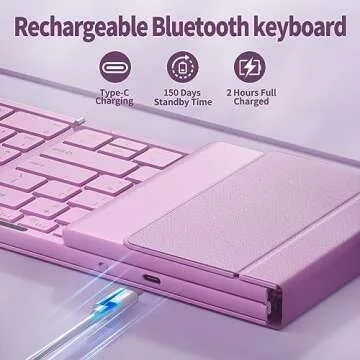 Wireless Foldable Bluetooth Keyboard for Easy Travel