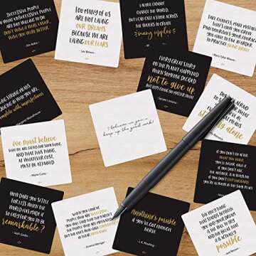 Dessie Motivational Cards - Inspire with 63 Unique Quotes.