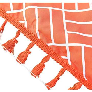 ErYao Rainbow Chakra Tapestry Towel Yoga Beach Mat, Meditation Yoga Rug Towels Mexico Chakra Tassel Striped Floor Mat (Multicolor)