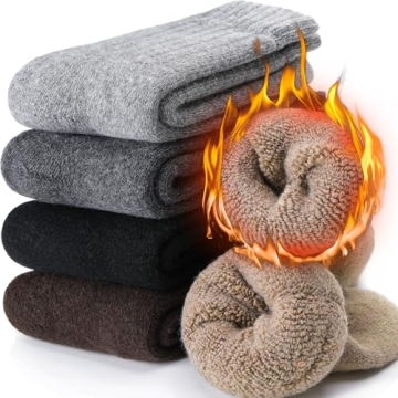 EBMORE Merino Wool Socks Men Winter Thermal Warm Hiking