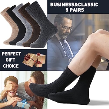 EBMORE Merino Wool Socks Men Winter Thermal Warm Hiking