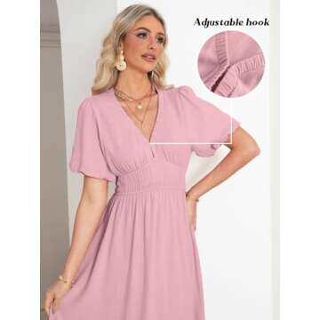 Simplee Women's Boho Maxi Dress for Summer Weddings and Casual Wear