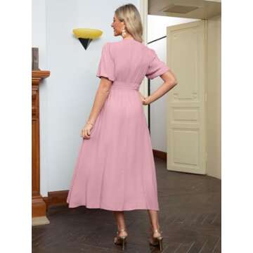 Simplee Women's Boho Maxi Dress for Summer Weddings and Casual Wear