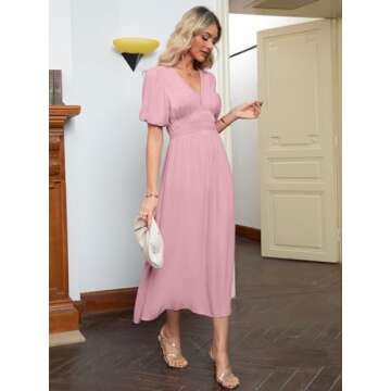 Simplee Women's Boho Maxi Dress for Summer Weddings and Casual Wear