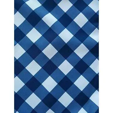 Stylish Plus Size Blue Aprons for Women with Pockets