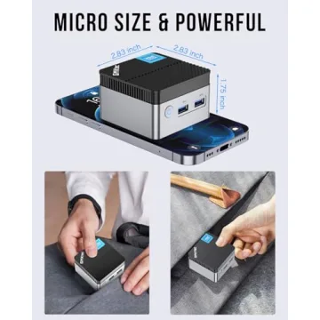 GMKtec Mini PC Windows 11 Pro Intel 11th Gen N5105, 10nm 8GB RAM 128GB SSD M.2 2242 Micro Desktop Computer with Dual HDMI 4K, Dual DDR4, Dual WiFi, Giga, BT4.2& Cooling Fans