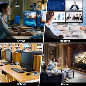 GMKtec Mini PC Windows 11 Pro Intel 11th Gen N5105, 10nm 8GB RAM 128GB SSD M.2 2242 Micro Desktop Computer with Dual HDMI 4K, Dual DDR4, Dual WiFi, Giga, BT4.2& Cooling Fans