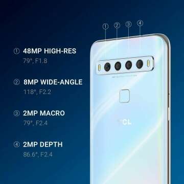 TCL 10L Unlocked Android Smartphone with 256GB Storage