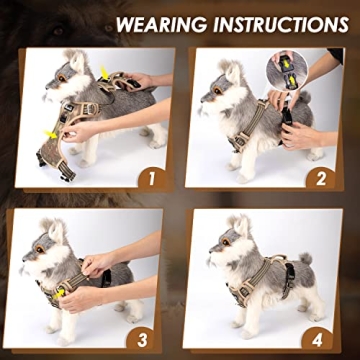 SlowTon Heavy Duty No Pull Dog Harness for All Sizes