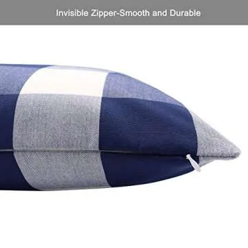 NAVIBULE Buffalo Check Outdoor Pillow Covers for Home