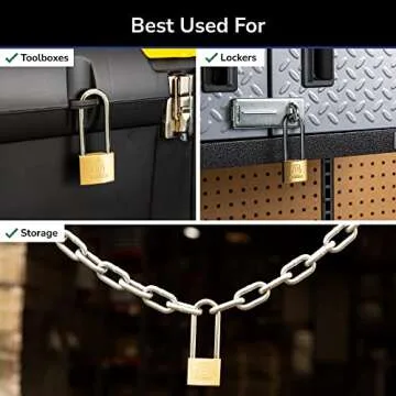 Durable BRINKS 40mm Brass Keyed Padlock for Security