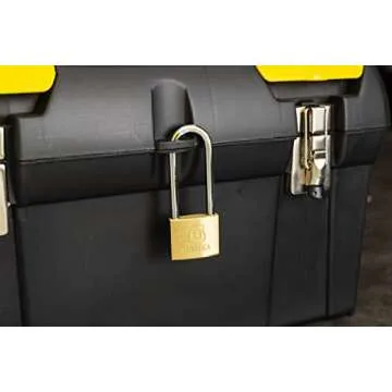 Durable BRINKS 40mm Brass Keyed Padlock for Security