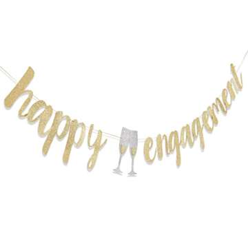 Happy Engagement Banner - Engagement Party Decorations Sign,engaged Party Decoration,wedding Engagement Banners, Wedding Shower Bride to Be Decorations,