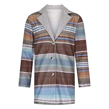 Homisy Men's Fashion Printed Wool Blends Cardigan Sweater