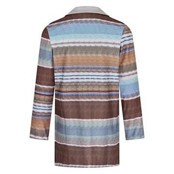 Homisy Men's Fashion Printed Wool Blends Cardigan Sweater