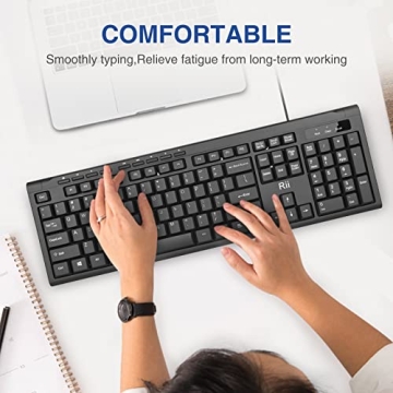 Affordable Rii RK907 USB Wired Keyboard for Mac PC