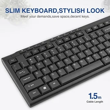 Affordable Rii RK907 USB Wired Keyboard for Mac PC