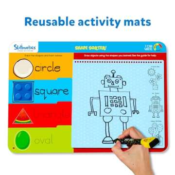 Skillmatics I Can Write, Preschool Learning Activities, Educational Toy and Game, Back to School Supplies, Reusable Activity Mats, Gifts for Students, Kids, Ages 3, 4, 5, 6
