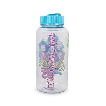 JUST FUNKY The Golden Girls Golden Since 85" Water Bottle | 34 oz Travel Beverage Container | Featuring Rose Blanche Sophia Dorothy | Officially Licensed