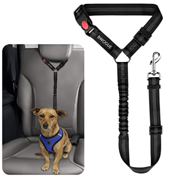 BWOGE Pet Dog Cat Seat Belts, Car Headrest Restraint Adjustable Safety Leads