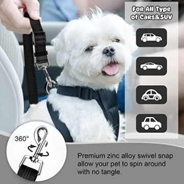 BWOGE Adjustable Dog Car Seat Belt for Safety on the Go