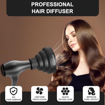 Universal Collapsible Hair Dryer Diffuser by KingKam