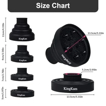 Universal Collapsible Hair Dryer Diffuser by KingKam