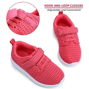 HIITAVE Toddler Girl Sneakers Lightweight Breathable Comfortable