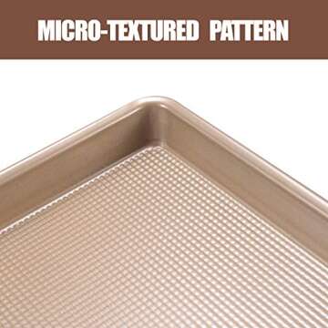 JOHO Nonstick Cookie Sheet Baking Pan Set for Ovens