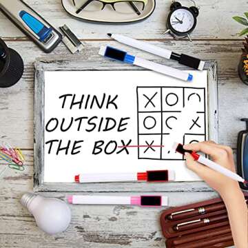 Magnetic Dry Erase Markers,24Pcs Whiteboard Markers with Eraser Cap,Magnetic Markers Dry Erase Pen,Fine Tip Magnetic Dry Erase Pen,Whiteboard Erase Marker for School Office Home,Black Colors