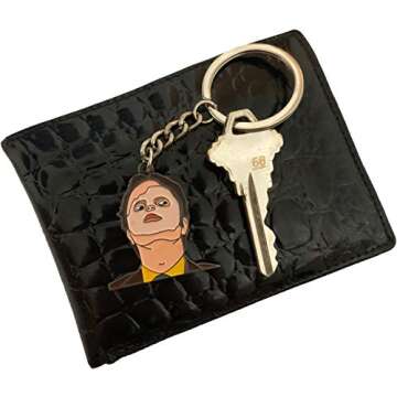 Balanced Co. Dwight Schrute Keychain (Mask) – Fun & Quirky Gift for Fans