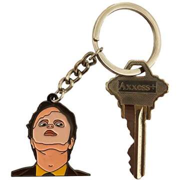 Dwight Schrute Keychain (Mask) for The Office Fans