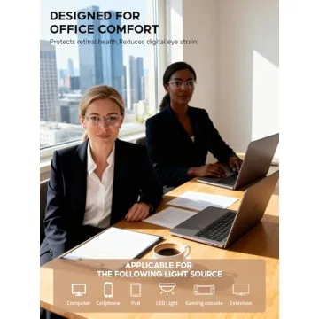 VMJFBJ Stylish Blue Light Glasses for Women - Reduce Eye Strain